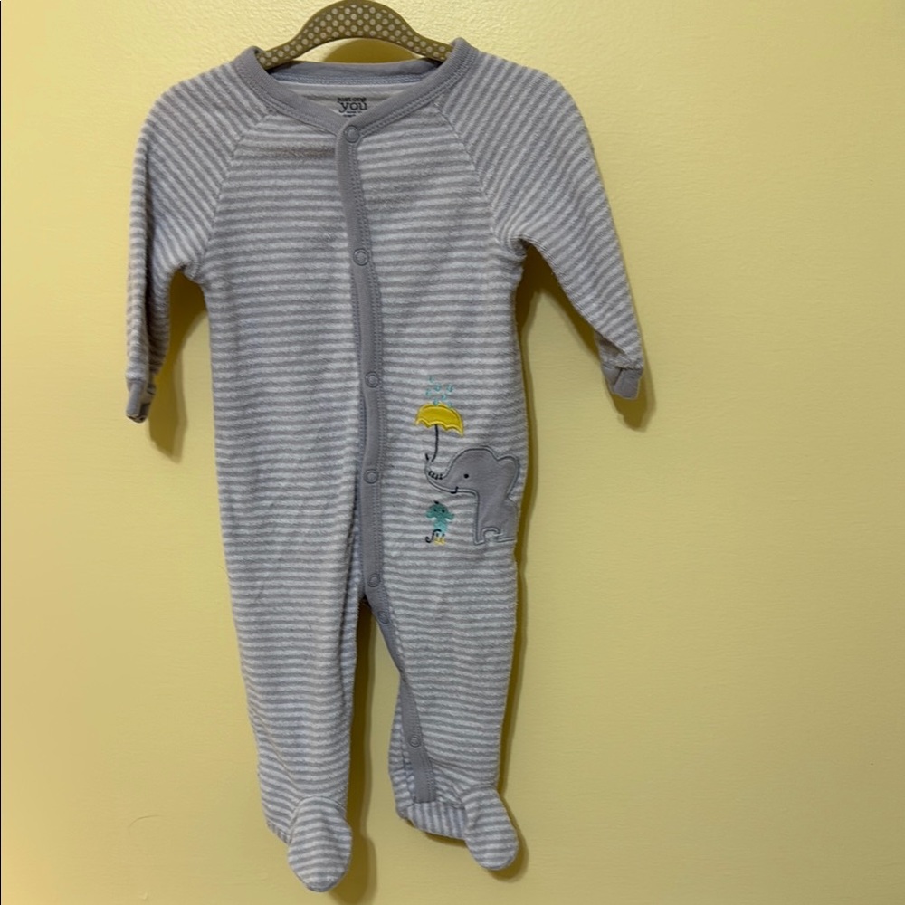 Carter's Gray Striped Elephant Sleeper